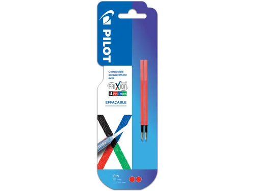 Pilot FriXion Ball 4 Colors Navullingen Rood Blister 2 Stuks