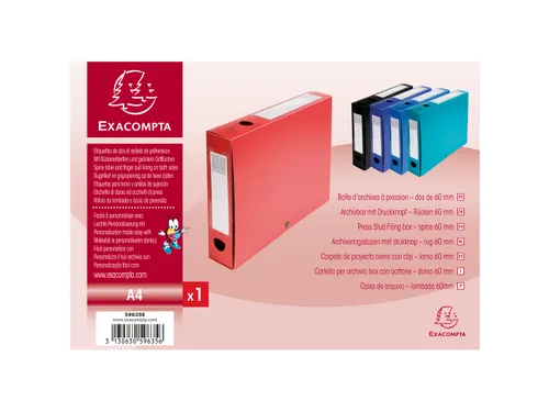 Klasseerdoos PP opaa k rug 60mm rood