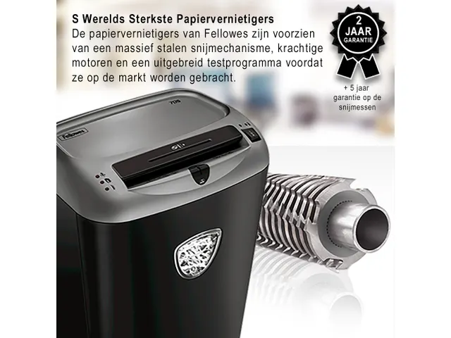 Papiervernietiger Fellowes 70S stroken 5.8mm P-2