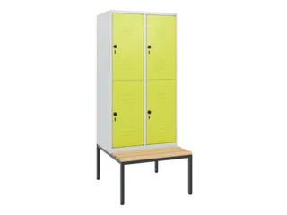 Dubbeldekse dekenkist,HxBxD 1950x800x815mm,2x2vak.,vak B 400mm - 1
