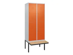 Dubbeldekse dekenkist,HxBxD 2120x800x815mm,2x2vak.,vak B 400mm