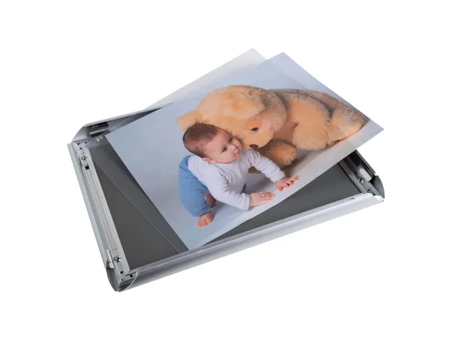 Wand poster lijst A3 aluminium/kristal