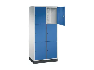 grootvolume-lockersysteem,RAL 7035/RAL 5010,HxBxD 1950x820x500mm - 1