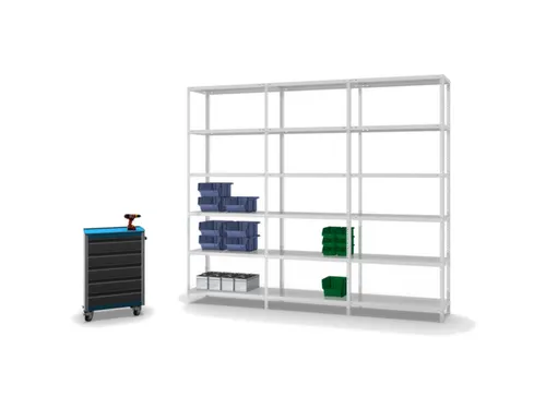 magazijnstelling,grondveld,HxBxD 2500x1000x400mm,vaklast 125kg