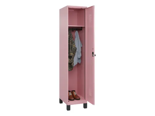 locker,HxBxD 1950x400x500mm,1vak,vak B 400mm,draaigrendel,voeten