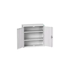 wandkast 800x800x350mm 2xStalen bodem sokkel Ral 7035 front Ral 7035