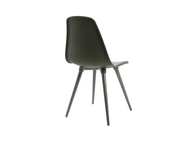 Chaise Visiteur 4 Pieds Gris Coque assise Plastique Gris