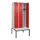 locker met bank,HxBxD 2120x900x815mm,3vak,vak B 300mm,cilinderslot