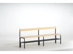 omkleedbank,HxLxD 770x1500x375mm,houten lijst,frame staal RAL7016