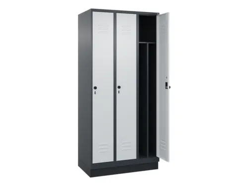 locker voor scheiding van kleding,HxBxD 1950x900x500mm,3vak
