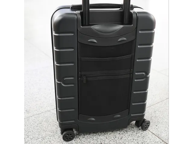 Reistrolleyset JSA 3-delig mat zwart gerecycled ABS