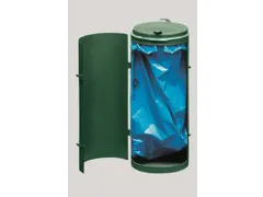 Afvalverzamelaar 70 Liter HxØ 900x450mm Met Deur Staal Ral6005