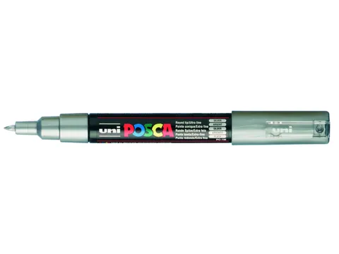 Verfstift Posca PC1MC Extra Fijne punt 0,7-1,0mm zilver