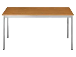 Tafel Vierkant 120x60 Cm Rechthoekig Frame Aluminium Blad Kersenhout