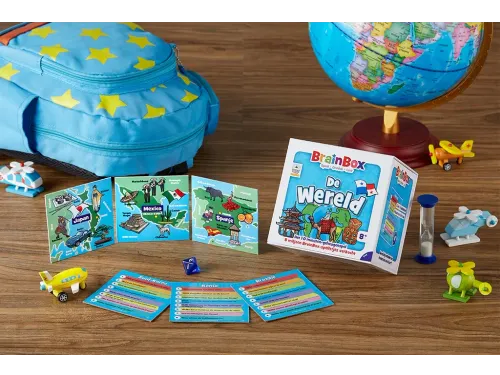 BrainBox De Wereld geheugenspel 8+