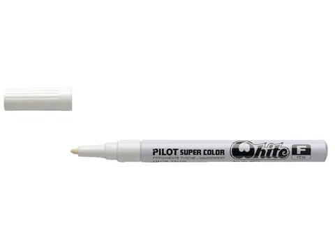 Viltstift Pilot Super Color Lakmarker Ronde Fijne punt Wit