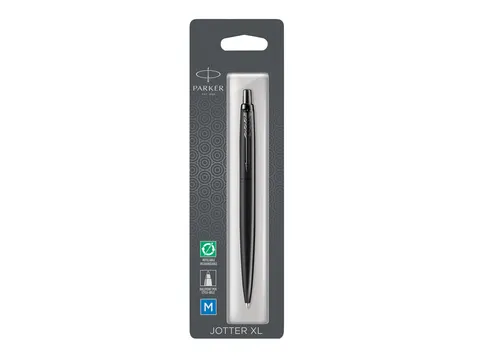 Balpen Parker Jotter XL Monochrome black medium blister à 1 stuk