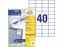 etiket Avery ILK 52,5x29,7mm 100 vel 40 etiketten per vel wit