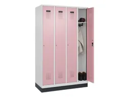 locker,HxBxD 1950x1200x500mm,4vak,vak B 300mm,cil.-slot,sokkel