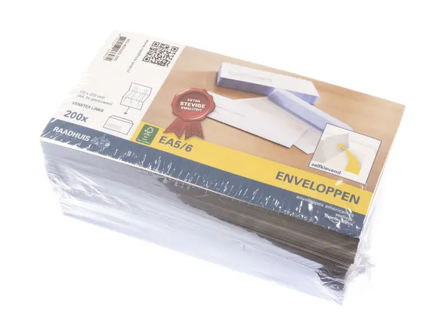 Dienstenvelop Venster Links 110x220mm Dl (ea5/6) Plakstrip Wit