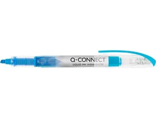 Q-connect Liquid Ink markeerstift Schuine punt Blauw - 1