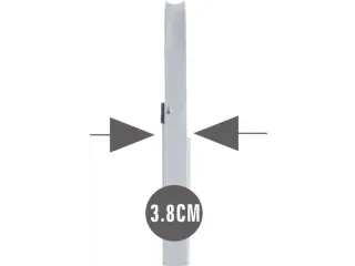 vouwtrapje,3treden m. antislipmatten,HxBxD 1040x465x730mm,wit,staal - 7