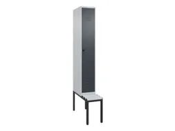 locker voor scheiding van kleding,HxBxD 2120x300x815mm,1vak