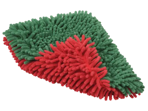 Vikan Transport microvezel washing pad 20x25cm Rood/Groen