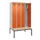 locker met bank,voor scheiding van kleding,HxBxD 2120x1200x815mm,4vak