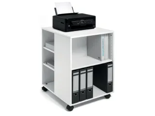bijzetkast,HxBxD 748x528x592mm,wit,6niveaus,2 OH - 2
