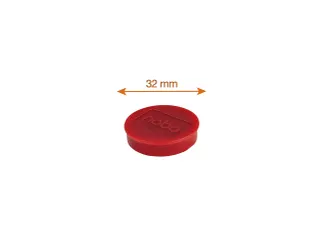 Magneet Nobo 32mm rood 10 stuks - 4