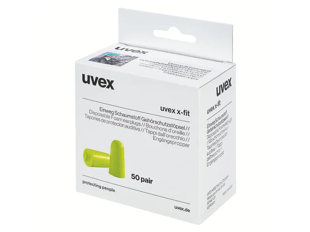 Uvex X-Fit Oordop, 50 Paar In Minidispenser