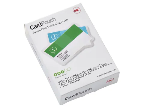 Pochette de plastification GBC Club Card 75x105mm brillant 100pcs