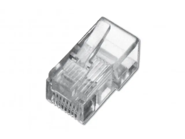Modulaire connector voor ronde kabels 8P8C, doorvoerconnector