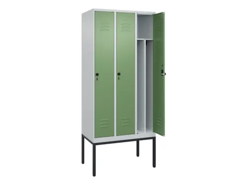 locker voor scheiding van kleding,HxBxD 2120x900x500mm,3vak