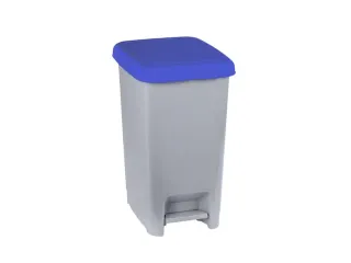 Slim,pedaalemmer 60L grijs/blauw - 1