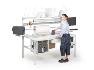 vakverdeler,v. etagelegbord,H 400mm,v. tafel L 1500-1800mm,staal - 4