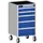 ladekast verrijdbaar 980x525x525mm 5laden RAL7035 front RAL5010