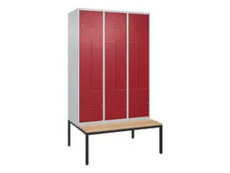 Z-garderobekast,HxBxD 2120x1200x815mm,6vak,vak B 400mm,cil.-slot