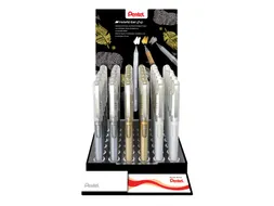 Gelschrijver Pentel K230M medium metallic assorti 3 kleuren