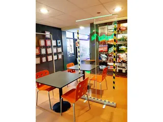 Hygiënescherm Djois oprolbaar 2x1m transparant - 1