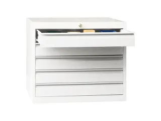 ladekast HxBxD 600x715x600mm 5laden slot RAL7035 front RAL7035 - 3