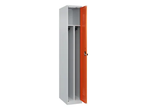 Armoire vestiaire 1850x300x500mm 1 compartiment RAL7035/RAL2004