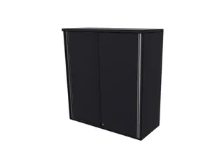 opzetkast,v. schuifdeurkast,HxBxD 1070x1200x445mm,schuifdeur,CC-zwart - 2