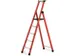 Boktrap,bomen fiberglas,treden aluminium,5treden incl. bordes,L 1,90m