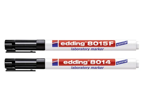 Viltstift edding 8015 laboratory ronde punt 0.75mm EF zwart