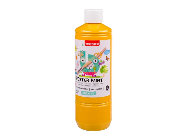 Gouache Bruynzeel flacon 500ml jaune