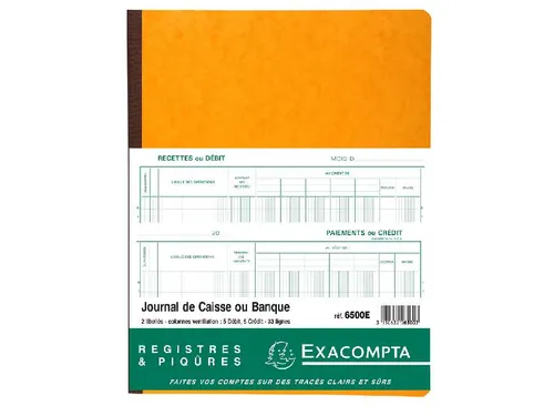 Boekhoudingsregister Kas- en/of bankboek