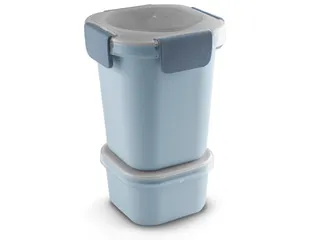Sigma Home food to go lunchbeker 0,95L blauw - 11,5x11,5x18,5cm - 1