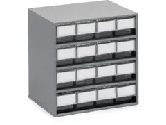 Bakkenunit Hxbxd 395X400X300Mm 16Laden Grijs Behuizing Ral7035